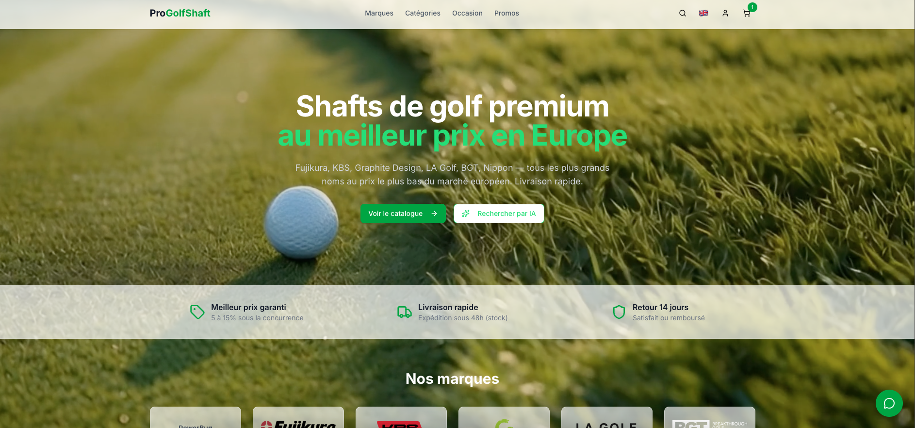 E-commerce Golf International - capture 1