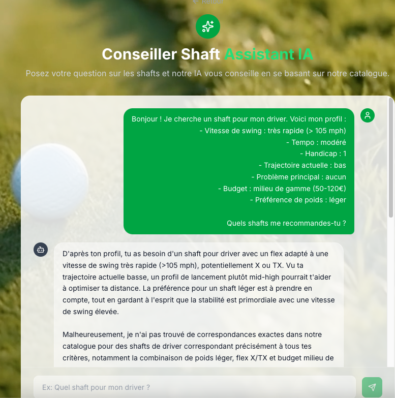 E-commerce Golf International - capture 2